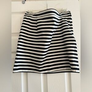 Tommy Hilfiger Black and White Striped Skirt